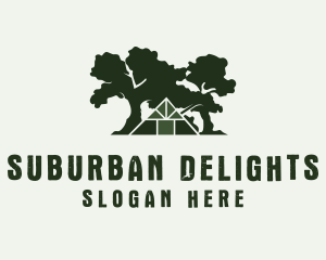 Suburban - Tree House Nature logo design