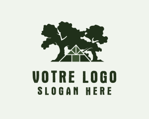 Cabin - Tree House Nature logo design