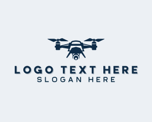 Quadcopter - Aerial Drone Photography logo design