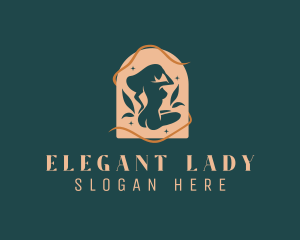 Leaf Naked Lady logo design