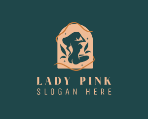 Leaf Naked Lady logo design