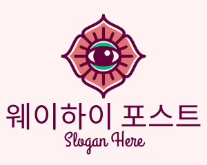 Spiritual Flower Eye logo design