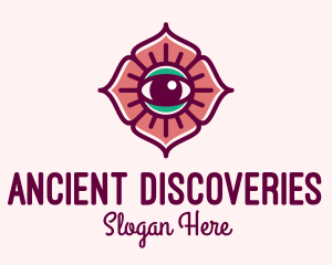 Spiritual Flower Eye logo design