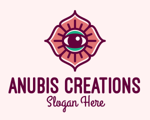 Spiritual Flower Eye logo design