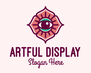 Spiritual Flower Eye logo design