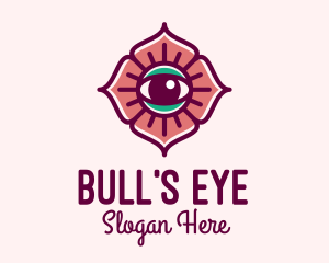 Spiritual Flower Eye logo design