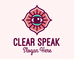 Spiritual Flower Eye logo design