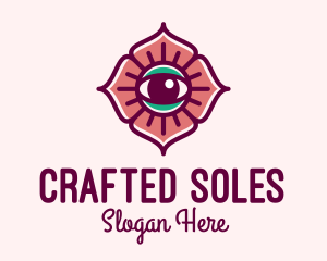 Spiritual Flower Eye logo design