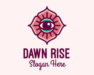 Spiritual Flower Eye logo design