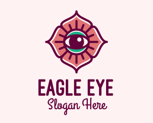 Spiritual Flower Eye logo design