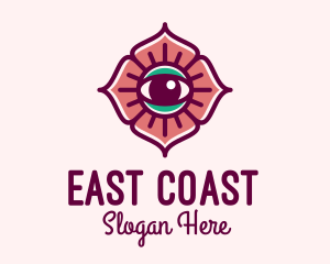 Spiritual Flower Eye logo design