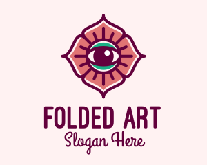 Spiritual Flower Eye logo design