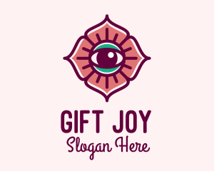 Spiritual Flower Eye logo design