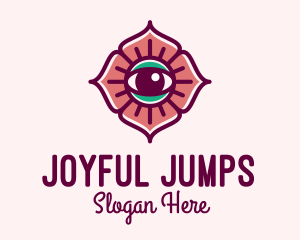 Spiritual Flower Eye logo design