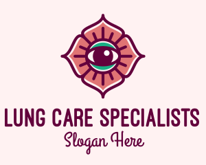 Spiritual Flower Eye logo design