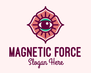 Spiritual Flower Eye logo design