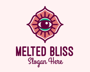 Spiritual Flower Eye logo design