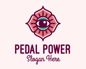 Spiritual Flower Eye logo design