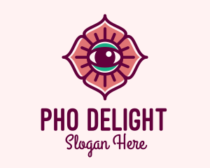 Spiritual Flower Eye logo design