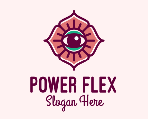 Spiritual Flower Eye logo design