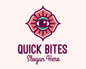 Spiritual Flower Eye logo design