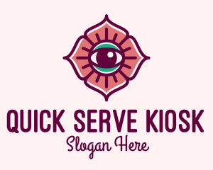 Spiritual Flower Eye logo design