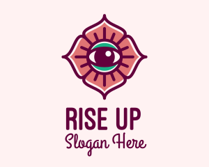 Spiritual Flower Eye logo design