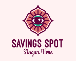 Spiritual Flower Eye logo design