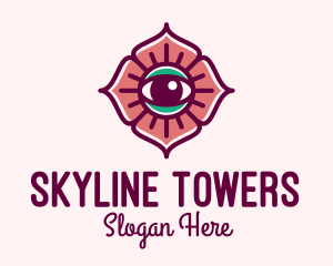 Spiritual Flower Eye logo design