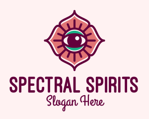 Spiritual Flower Eye logo design