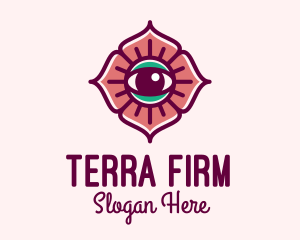 Spiritual Flower Eye logo design