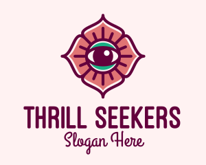 Spiritual Flower Eye logo design