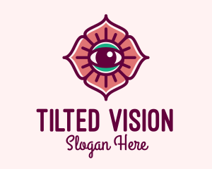 Spiritual Flower Eye logo design