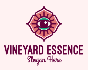 Spiritual Flower Eye logo design