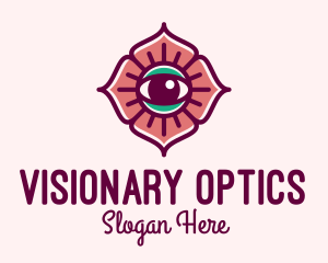 Eye - Spiritual Flower Eye logo design