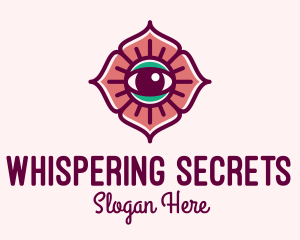 Spiritual Flower Eye logo design