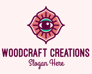 Spiritual Flower Eye logo design