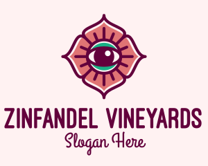 Spiritual Flower Eye logo design