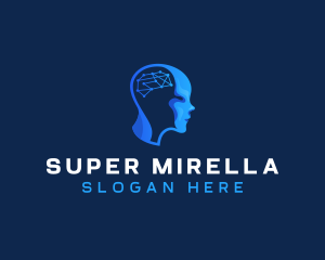 Mental - Cyber Brain Ai logo design