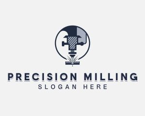 Milling - Mechanical Laser Fabrication logo design