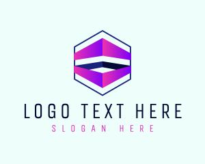 Cryptocurrency - 3d Generic Hexagon logo design