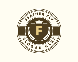 Feather Crown Boutique logo design