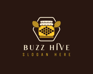 Organic Honey Jar logo design