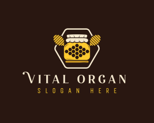 Organic Honey Jar logo design