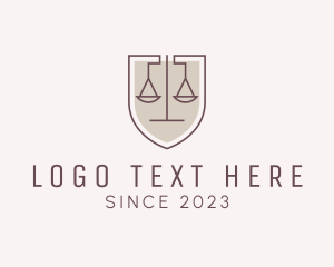 Law Enforcement - Law Firm Shield logo design