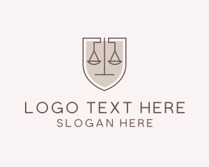 Judiciary - Law Firm Shield logo design