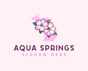 Apple Blossom Michigan logo design