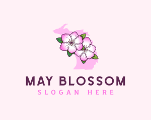 Apple Blossom Michigan logo design