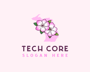 Apple Blossom Michigan logo design