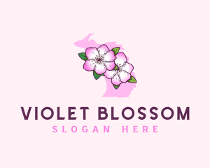 Apple Blossom Michigan logo design